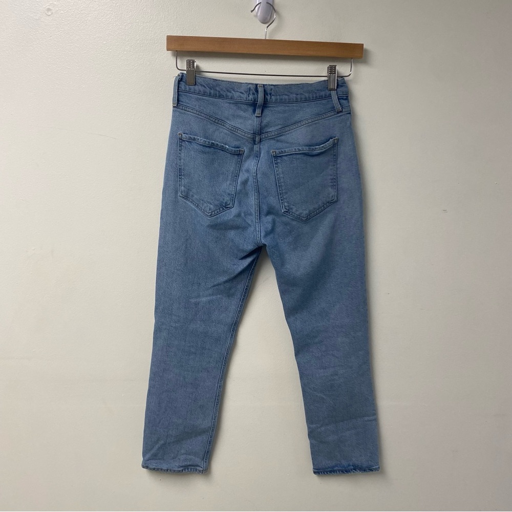 Agolde High Rise Riley Straight Crop Button Fly Size 27 - Picture 5 of 7